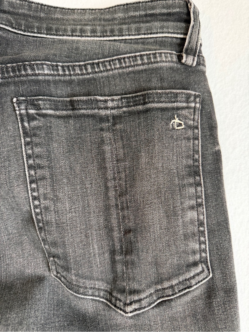 Rag & Bone Nina High Rise Ankle Cigarette Jeans 30 Black Blue Colorblock - Picture 7 of 14